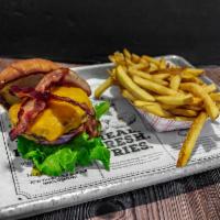 Bobby's Bacon Cheeseburger · Thick, crispy bacon and Cheddar cheese.
