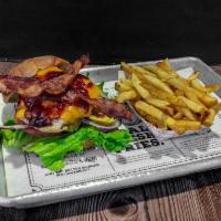 Bobby's BBQ Chicken Sandwich · Smokey BBQ sauce with thick, crispy bacon and cheddar cheese.