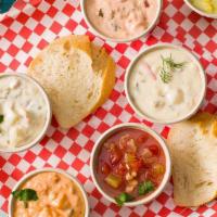 4-Cup Chowder Sampler · Try four amazing chowders in 5 oz. servings of unforgettable flavors.
