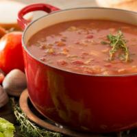 Manhattan Chowder · Gluten-free. Perfectly balanced herb-infused tomato broth, slow-cooked with onions and celer...