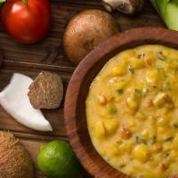 Lime ＆ Coconut Chowder · Vegan/gluten-free. velvety chowder prepared with the freshest vegetables simmered in coconut...