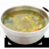 Lamb Broth · Savory soup from the liquid of cooked meat or vegetables. 