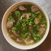 1. Pho Dac Biet · Special combination of round steak, flank, meatballs, well-done brisket, tripe, and tendon. ...
