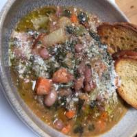 Zuppa · Tuscan bean and kale soup.