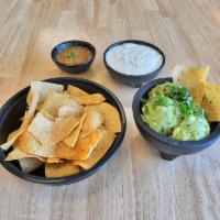 Chips and Guacamole · Corn Chips and Mild Guacamole