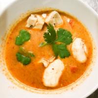 Tom Yum Gai Soup  · Spicy. Hot and sour chicken soup with milk, lemongrass, red bell pepper and mushroom.