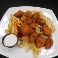 Boneless Wing Plate  · Our famous boneless wings tossed in your choice of wing sauce and served with a side of hous...