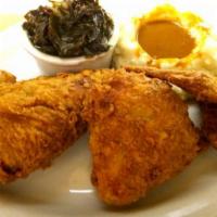 Southern Fried Chicken · Seasoned and fried when ordered.