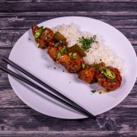 H4. General Tso's Chicken · Tender Crispy chicken sautéed in the Chef's special spicy brown sauce with red pepper and Ja...