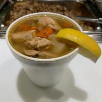 (GF) Mama Masada Chicken Soup  · This is a true Chicken soup. AKA “THE CURE” Light broth made from scratch daily. Chicken bre...