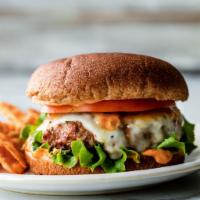 Adelita's Burger · 8 oz meat, jack cheese, brioche bread, lettuce, tomatoes and onions