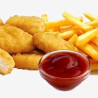 9 Piece Chicken Nuggets with Fries · Crunchy Chicken Nuggets with large Burgerim Fries