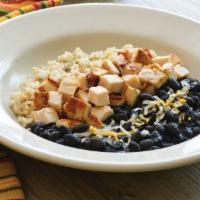 Kid's Bowl · Chicken, tofu, or salmon, organic rice and organic beans (with a cheese topping). Includes a...