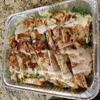 Caesar Salad with Chicken · Green salad with Caesar dressing and cheese. 