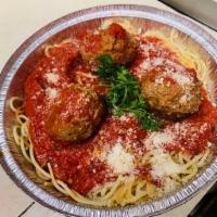 Pasta with Meatballs · Ball of seasoned meat.