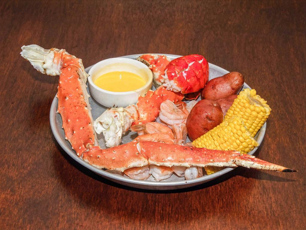 Combo L Special · 1 lb. king crab legs, 1/2 lb. shrimp (no head), 1 lobster tail.
