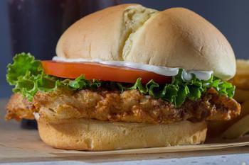 Craft Your Own Crispy Chicken Burger · Crispiness of our chicken, marinating it in buttermilk before dipping it in spices and finally deep frying it. Served between 2 buns and topped with whatever the heck you want.