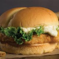 W. B. Cod Sandwich · A crispy sandwich. Topped with lettuce and tartar sauce.