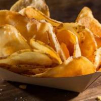 House-Made Chips · Choice of sea salt or BBQ.