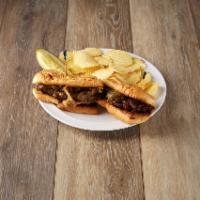 Philly Cheese Steak Sub · Grilled steak, peppers and onions sauteed in Worcestershire then topped off with melted prov...