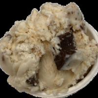 Taharka Peanut Butter Cup · Pint of salted peanut butter ice cream with chunks of crushed peanut butter cups