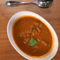 Lamb Vindaloo-D · Lamb morsels prepared in a tangy and spicy garlic and vinegar sauce. Sauce is also available...