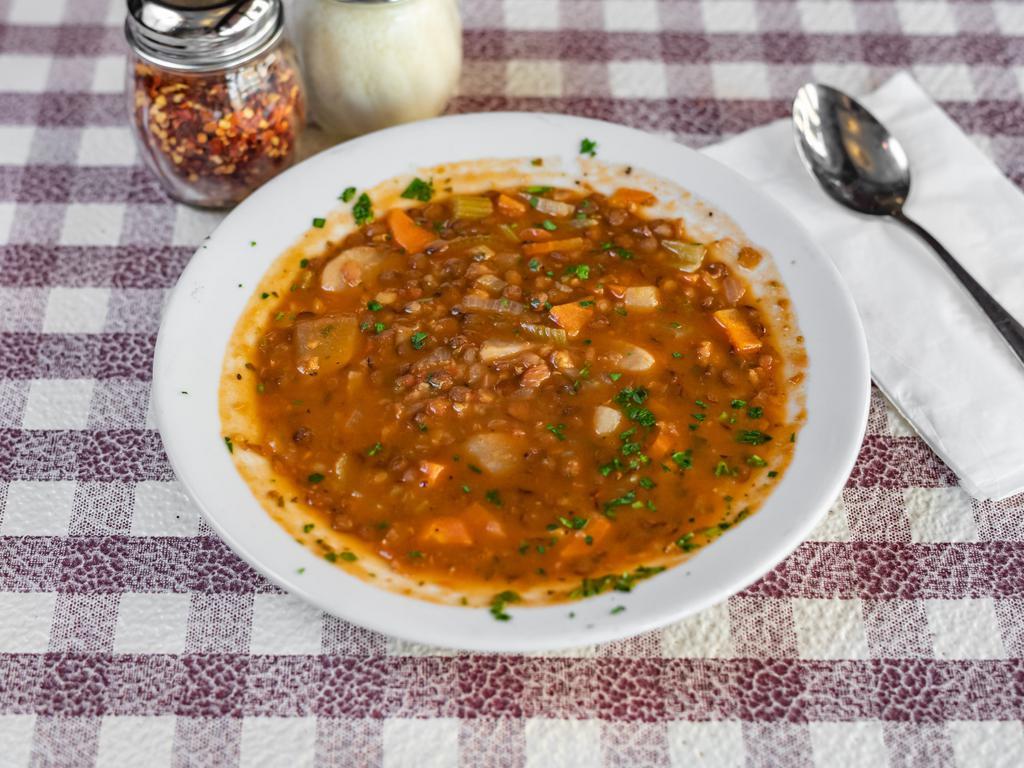 Lentil Soup · Homemade daily.