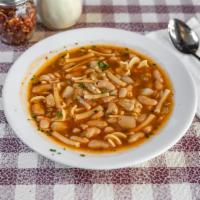 Pasta Fagioli · Homemade daily.