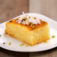 Revani · Sweet and tasty semolina pastry soaked in simple syrup.
