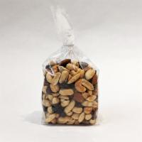 Trail Mix · A blend of roasted salted peanuts,roasted cashews, toasted whole almonds, bittersweet chocol...