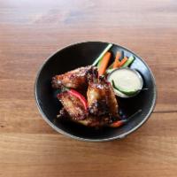 Boneless Wings · garlic, Thai bird chili, cilantro, dry rub