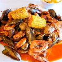 Seafood Combo A · Clam 1 lb. shrimp 1 lb. crawfish 1 lb. and mussel 1 lb. 3