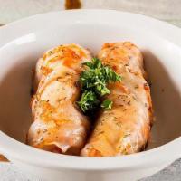 Beef Malfouf · Stuffed Cabbage rolls filled with ground beef,rice and spices,comes with side tazziki and 1 ...