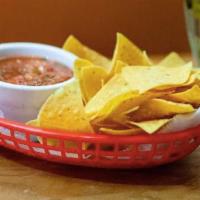 Salsa and Chips · Our house made Salsa and Fresh Tortilla chips.