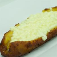 Platano con Queso · Large sweet plantain stuffed with cheese.