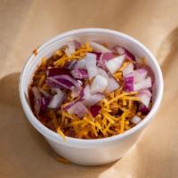 Smokehouse Chili · Our house smoked brisket stewed with red beans, chilies and garlic. Topped with cheese and r...
