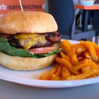 Bison Burger Deluxe · Bison burger.