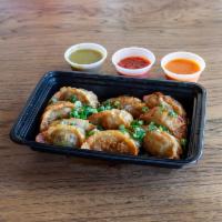 Fried Veggie Momo · filling and wrap same as steamed and fried