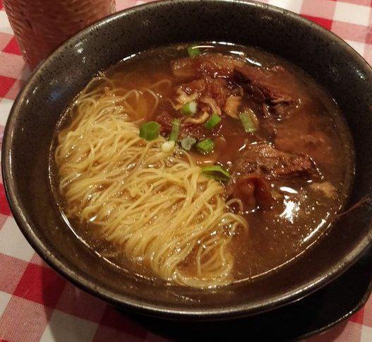 N12. Braised Beef Brisket Beef Tendon Noodle Soup · HK style.