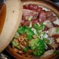 T1. Chinese Sausage Hot Pot Rice · 