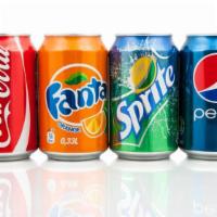 Soda · Coke, diet coke, sprite, sunkist. Large.