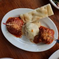 Ball Trio Sampler · 3 of our most popular ball and sauce combinations: classic ball, classic tomato sauce, spicy...