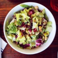 Big Italian Salad · Italian chopped salad with pepperoncinis, artichokes, green olives, chickpeas, grana and tra...