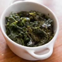 Sauteed Kale · Sauteed kale with garlic and white wine. Vegan. Gluten-free.