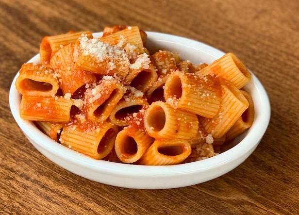 Side of Rigatoni · Tossed with your choice of sauce and finished with Parmesan cheese.