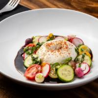 Caprese Burrata Salad   · Tomatoes, fresh basil, balsamic reduction and olive oil