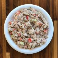 Tuna Salad · Homemade tuna salad made with red onion, celery & mayo