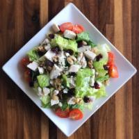 Dolce Chicken Salad · Romaine Lettuce, Chicken, Dried Cranberries, Walnuts, Gorgonzola Cheese