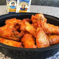 8 Pieces Hot Wings · Comes with ranch or blue cheese dip.