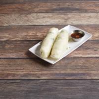 Vietnamese Style Spring Rolls · Chicken, shrimp,  iceberg lettuce bean sprouts, cilantro, basil, noodles and tofu or noodles...